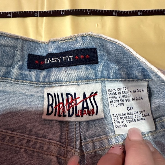 Vintage Womens Bill Blass Light Blue Jeans 6pP - Picture 3 of 9